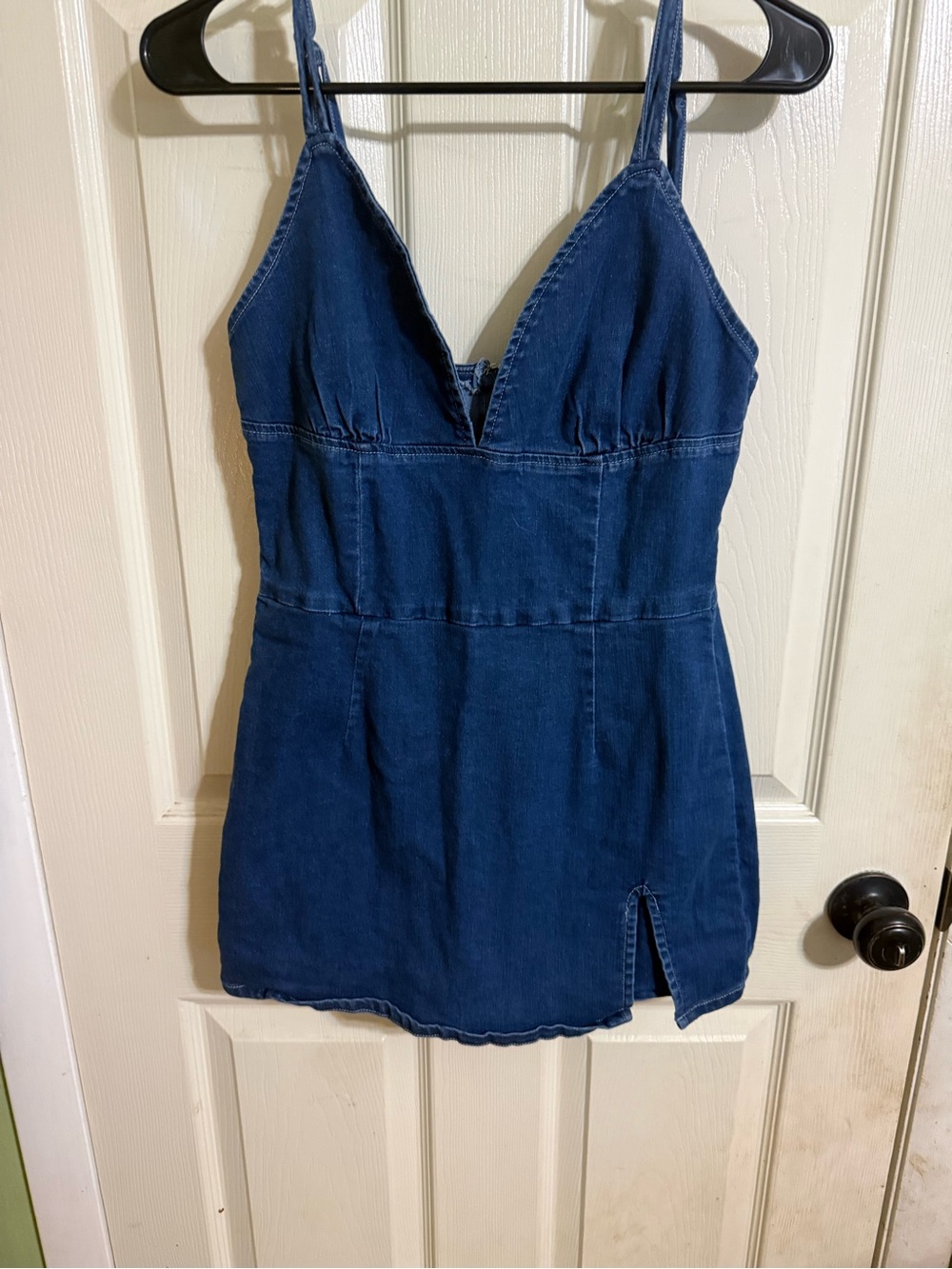 Windsor denim romper dress